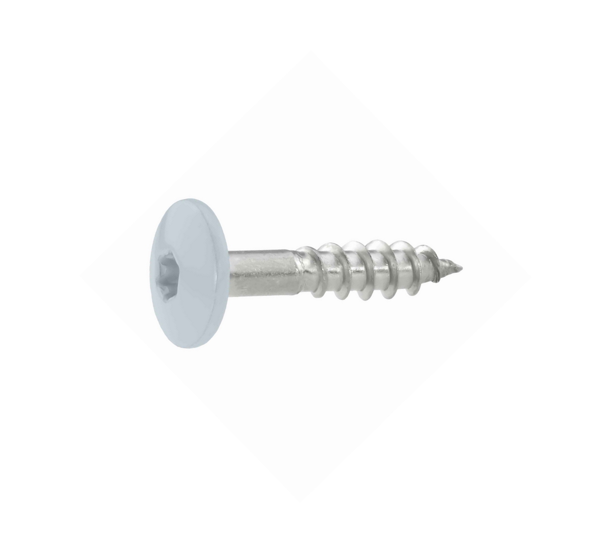 10x Edelstahl Befestigungsschrauben 4,8x38 - grau