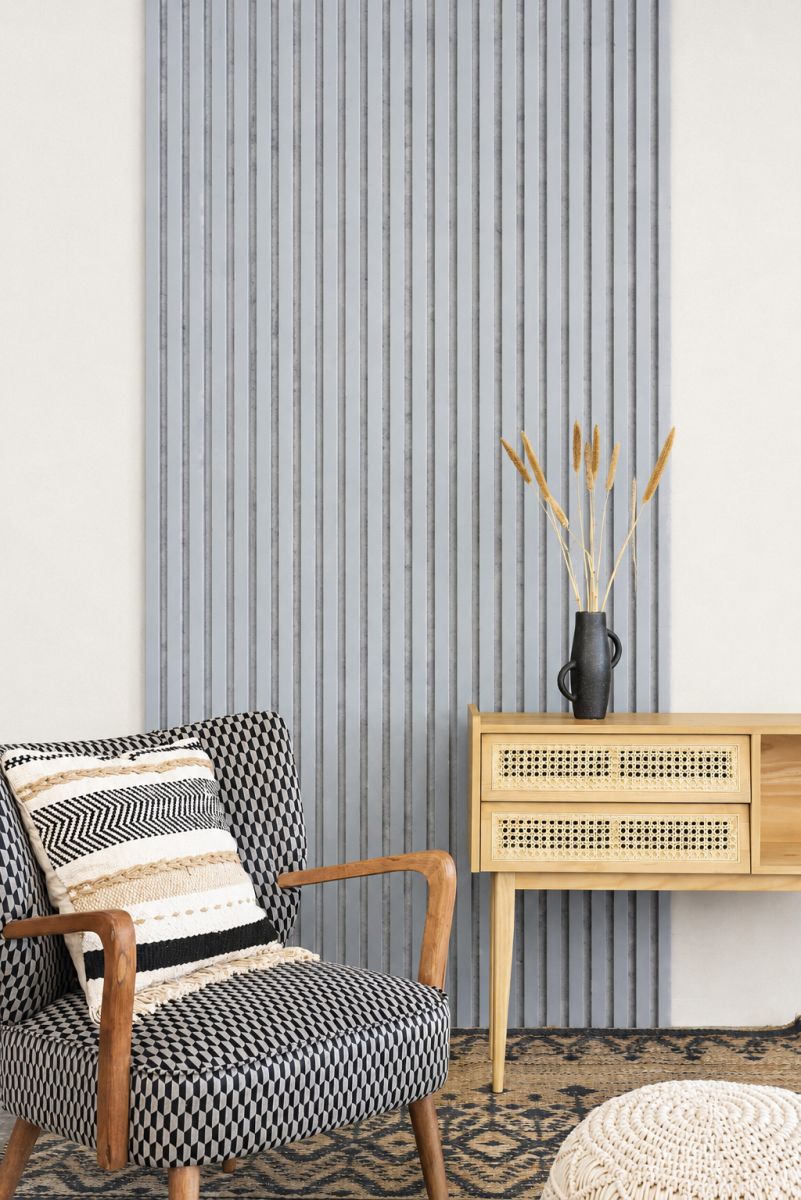 Acoustic+ Akustikpaneel Nordic 2600 x 400 mm - Akustikfilz Grau