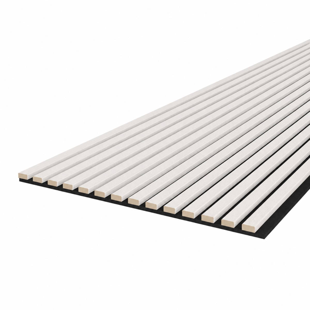 Acoustic+ Akustikpaneel Eiche Vintage 2400 x 600 mm - Akustikfilz Schwarz