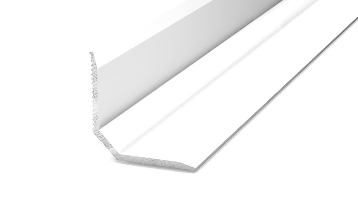 Prinz Wandanschlussprofil 19,5 x 19,5 mm - Nr. 297 - Weiß RAL 9003 - 250 cm