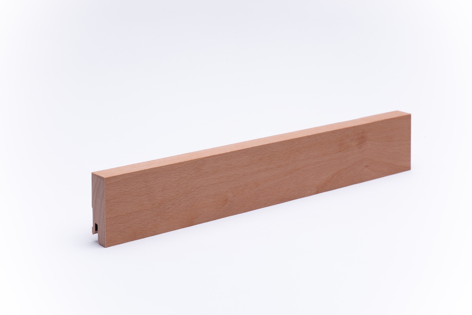 Vierkant Massivholz-Sockelleiste 60mm - Buche geölt