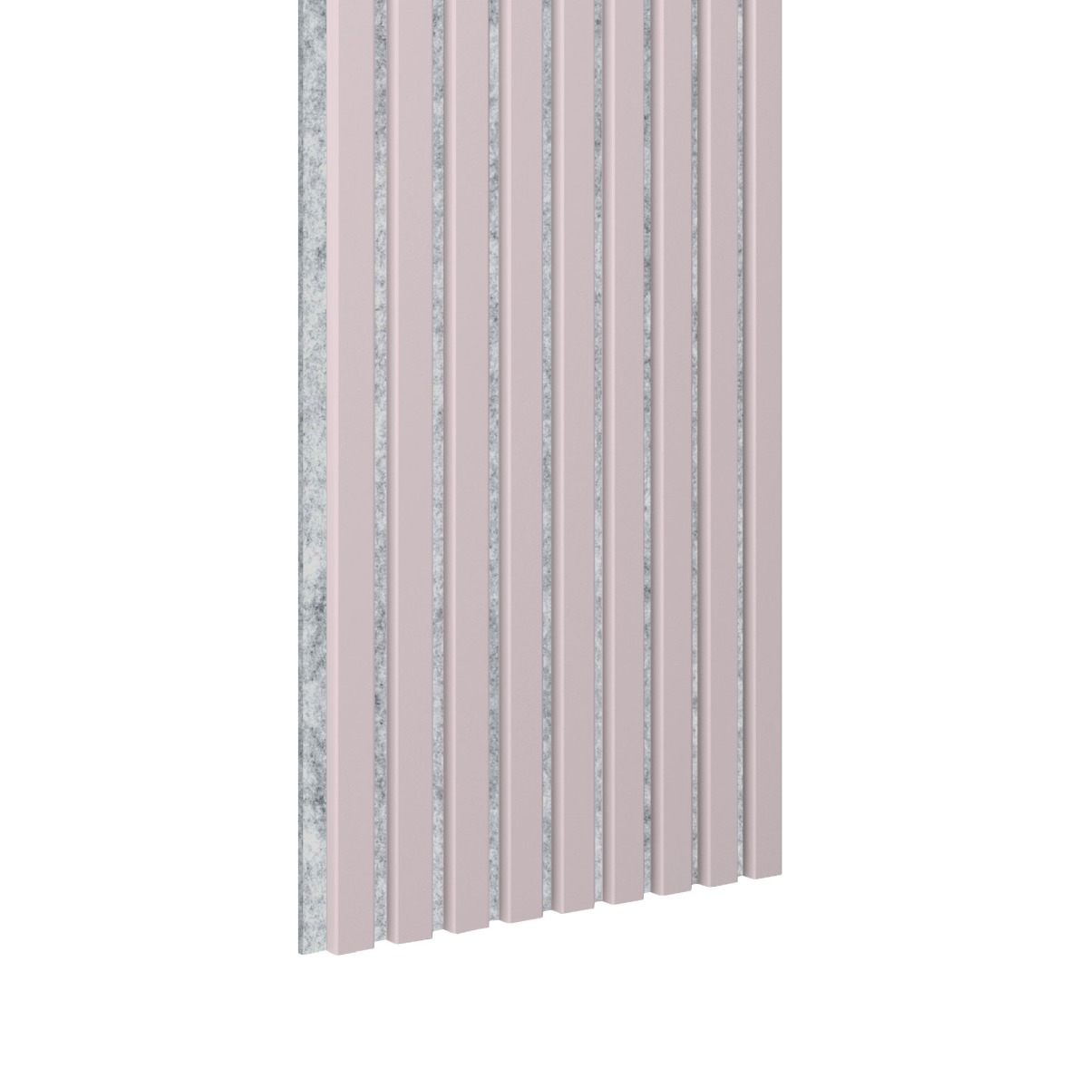 Acoustic+ Akustikpaneel Rose 3000 x 400 mm - Akustikfilz Grau