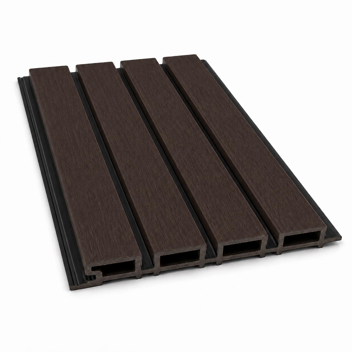 Muster | Outdoor WPC Wandpaneel Dunkelbraun