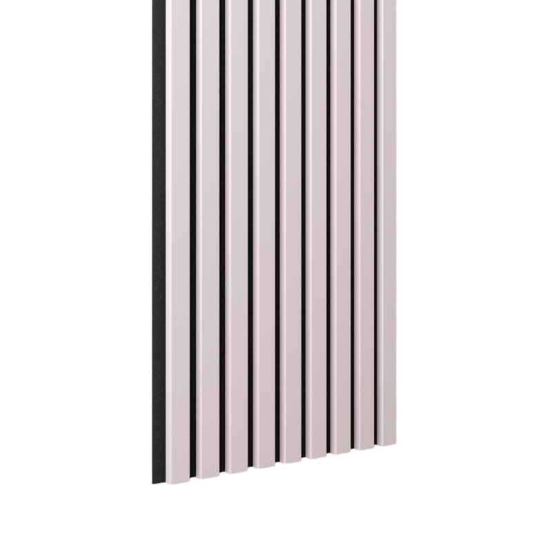 Acoustic+ Akustikpaneel Rose 2600 x 400 mm - Akustikfilz Schwarz