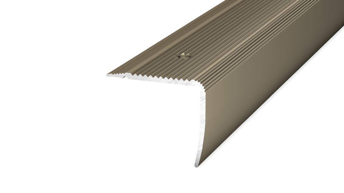 Prinz NOVA Treppenkantenprofil 35 x 30 mm - Nr. 165 - Edelstahl matt - 100 cm