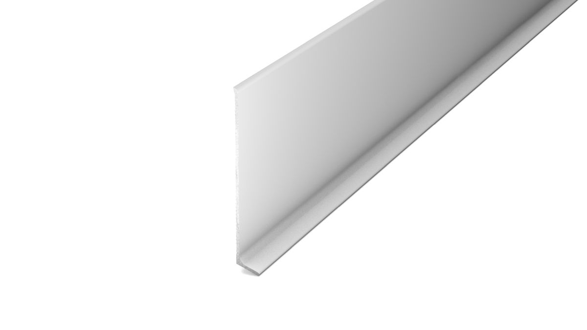 Prinz Aluminium-Sockelleiste 11 x 80 mm - Nr. 373 - Silber - 400 cm