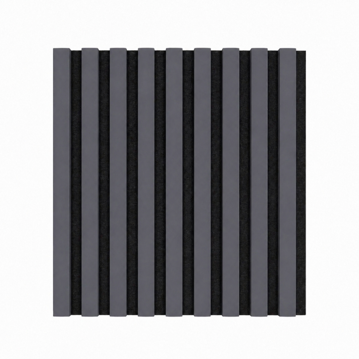Acoustic+ Akustikpaneel Grau-Anthrazit 400 x 400 mm - Akustikfilz Schwarz