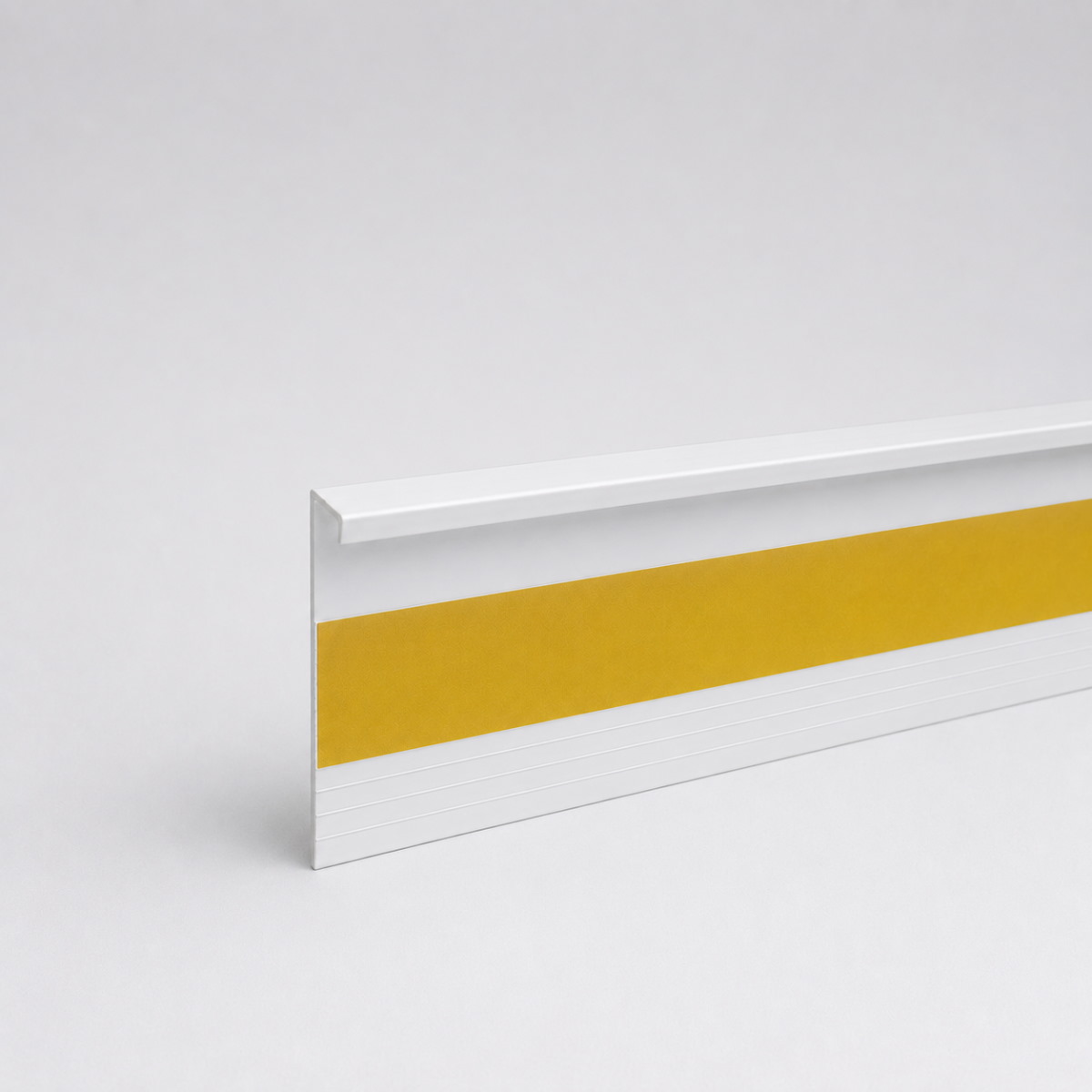 Einklebeleiste Teppichleiste Weiß ohne Steg 55 x 2500 mm