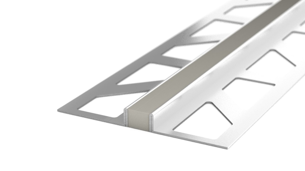 Edelstahl-Dehnfuge - Silikon-Fuge - für 4,5mm Beläge - Grau 3m