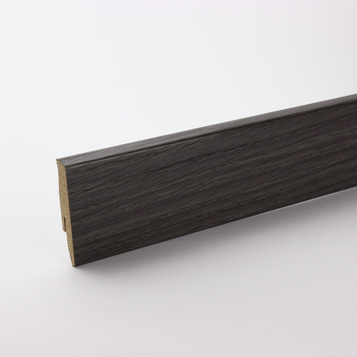 Sockelleiste mit Holzoptik 60mm Eiche Graphit