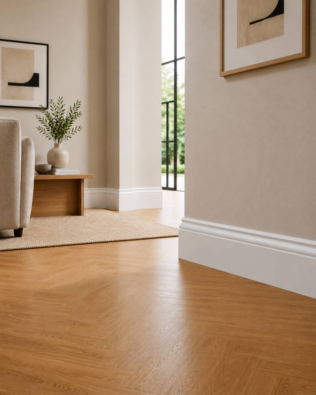 Sockelleiste Berliner Profil 120 mm MDF - Weiß