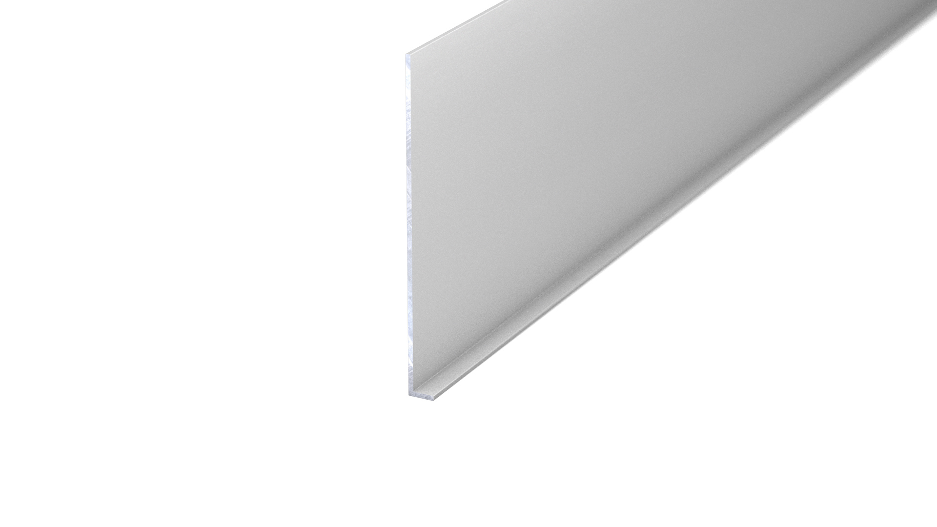 Prinz Winkel-Sockelleiste 8 x 100 mm - Nr. 387 - Silber - 250 cm