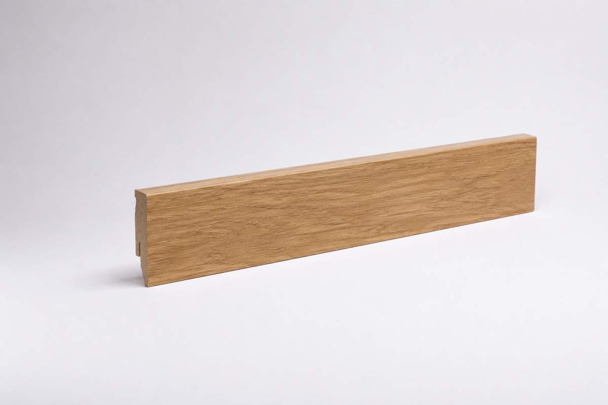 Sockelleiste mit Holzoptik 60 mm Eiche Natur