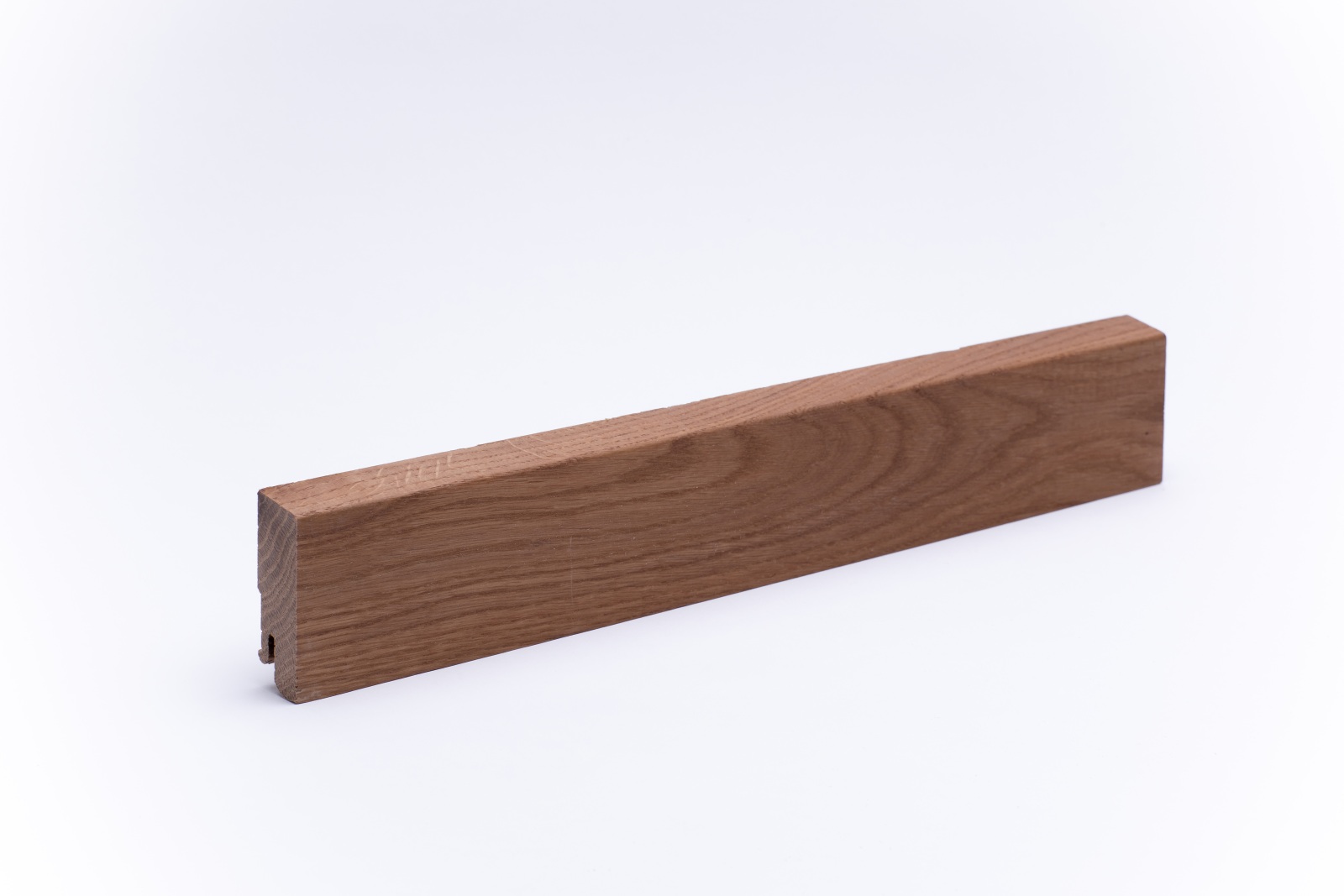 Massivholz-Sockelleiste 60mm abgeschrägt - Eiche geölt
