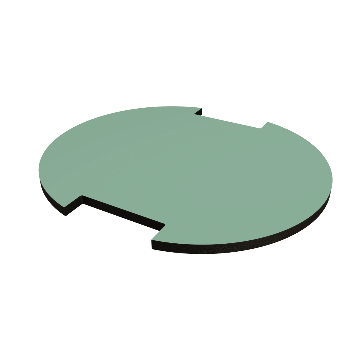 Ablage Oval für Design Raumteiler - Mint - Inhalt 2 Stück