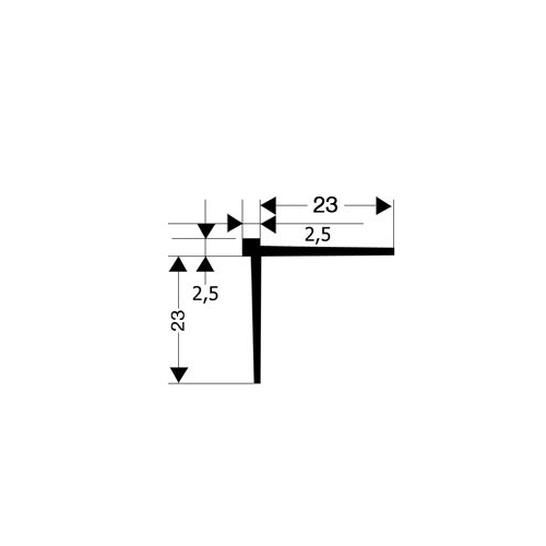 Tapeteneckleiste / Tapetenwinkel - Weiß - 23 x 23 x 2600 mm, Malereckwinkel
