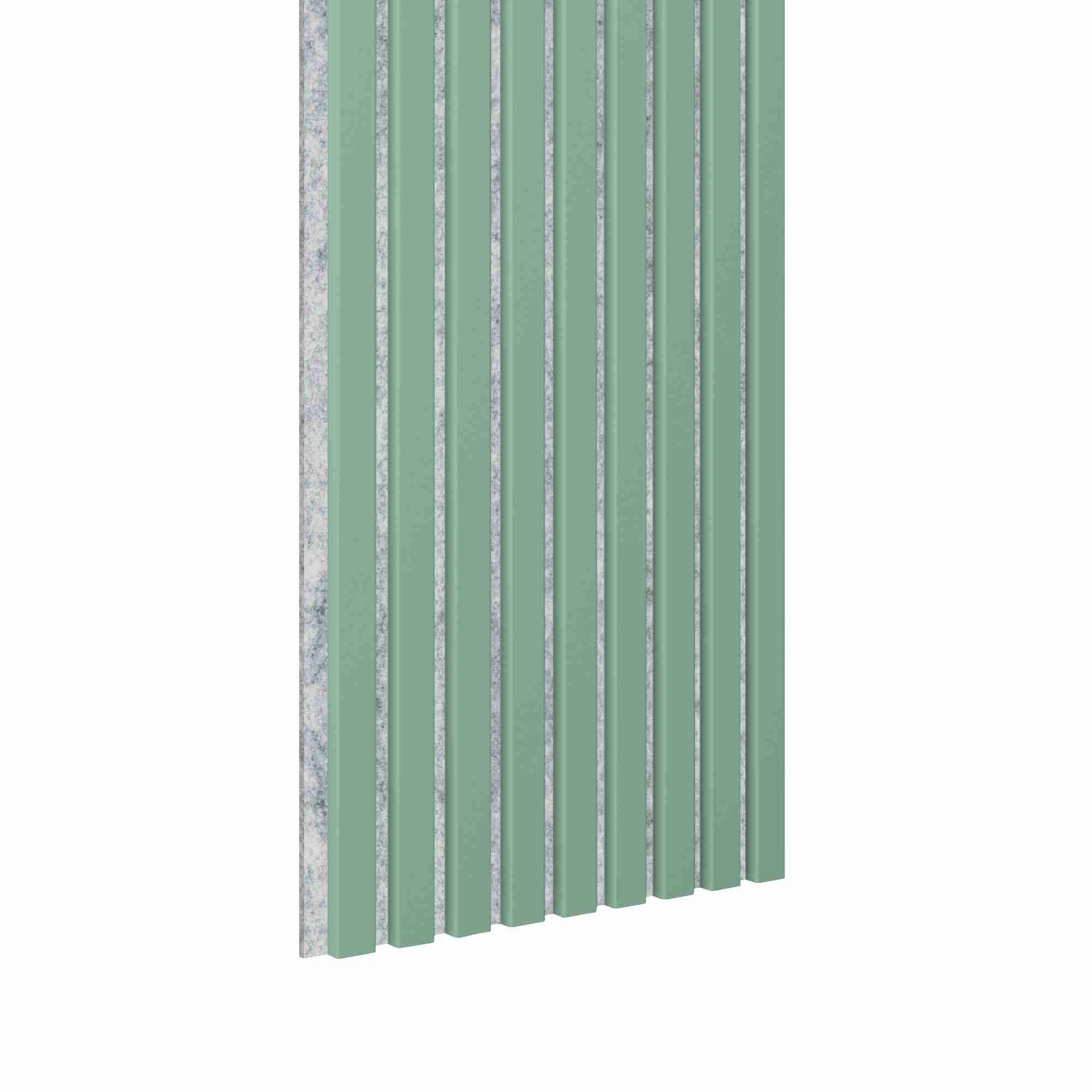 Akustikpaneel 3000 x 400 mm Mint  - Akustikfilz Grau - Wandverkleidung
