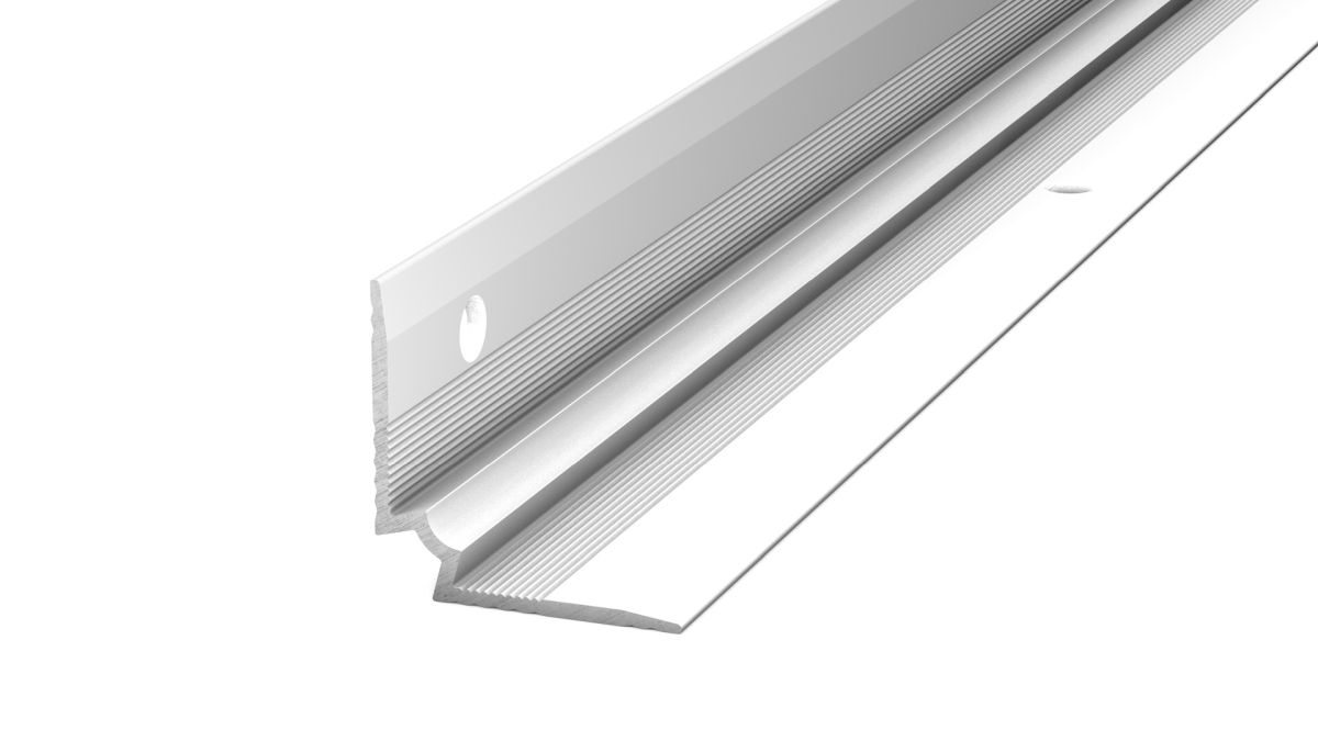 Treppenkanten - Innenwinkel für Beläge bis 5mm, Silber - 2,50m