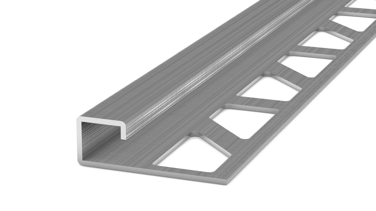 Prinz Vierkantprofil 8 mm - Nr. 757 - Edelstahlgebürstet - 300 cm