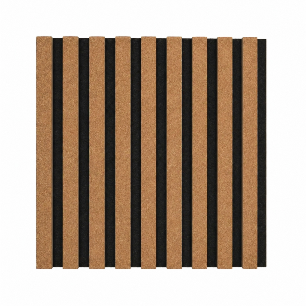 Acoustic+ Premium Akustikpaneel Kork Fein 400 x 400 mm - Akustikfilz Schwarz