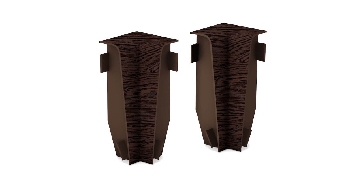 Prinz Innenecken für MDF-Sockeleiste 18 x 58 mm Nr. 809. - Wenge