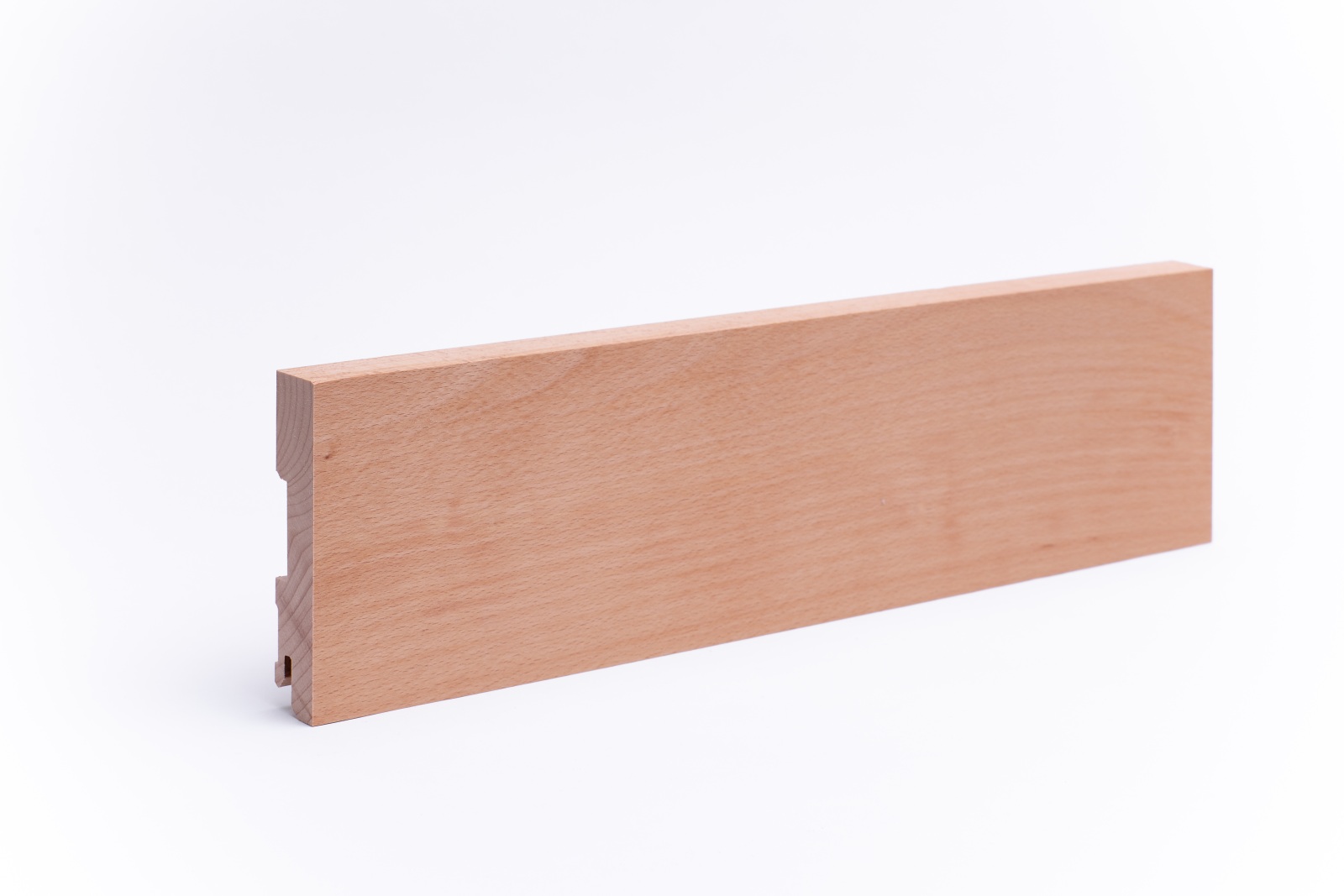 Vierkant Massivholz-Sockelleiste 100mm - Buche geölt