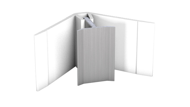 MuraTec Alu-Innenwinkel, Edelstahl gebürstet - für Belagstärken 6,0 - 9,0 mm