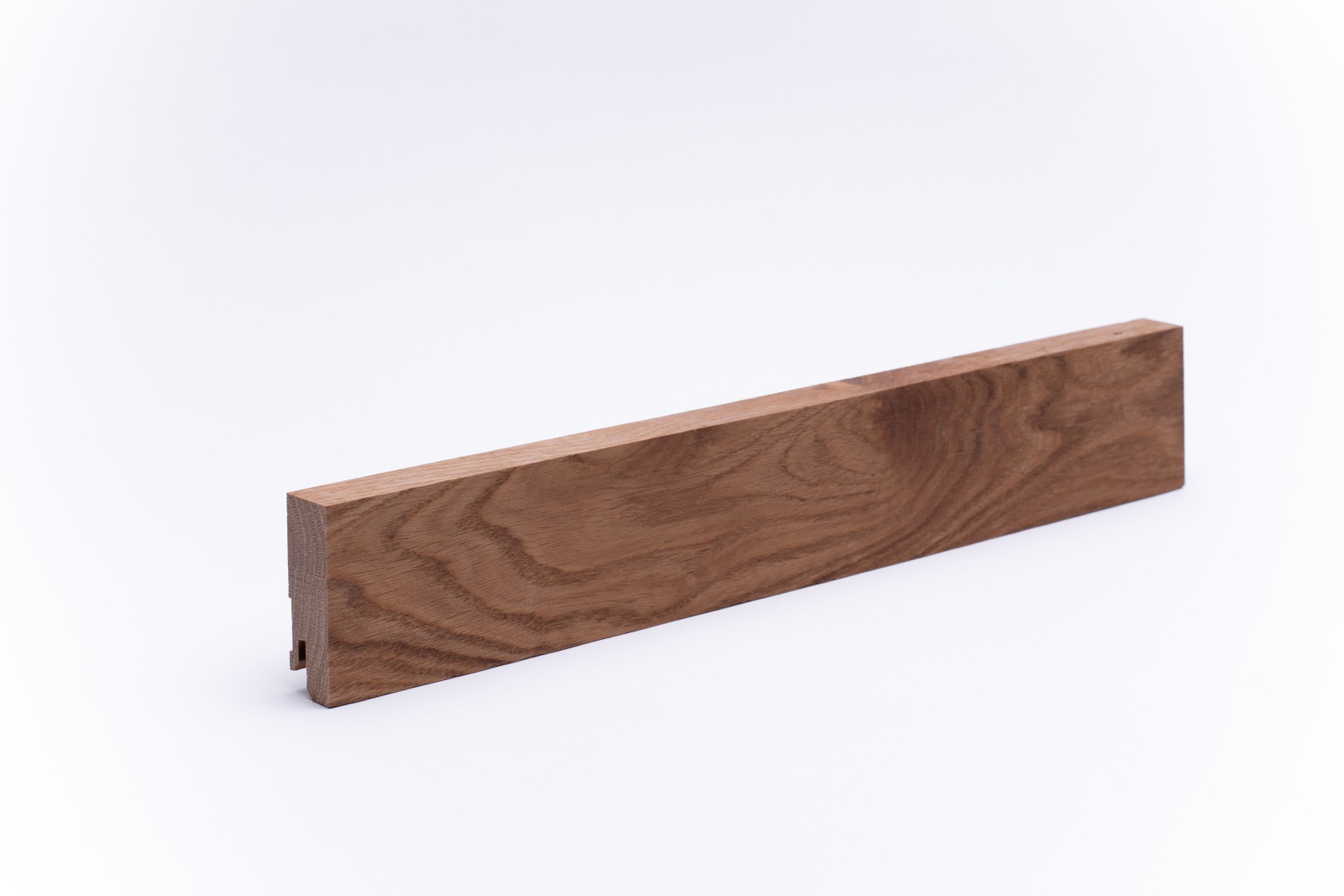 Vierkant Massivholz-Sockelleiste 60 mm - Eiche geölt