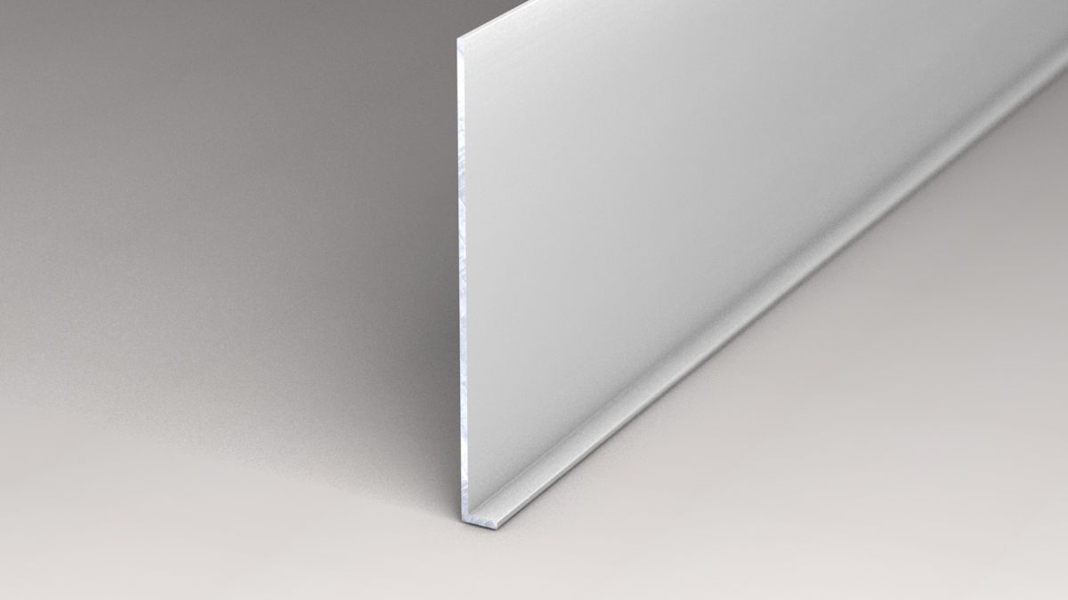 Prinz Winkel-Sockelleiste 8 x 100 mm - Nr. 387 - Silber - 500 cm