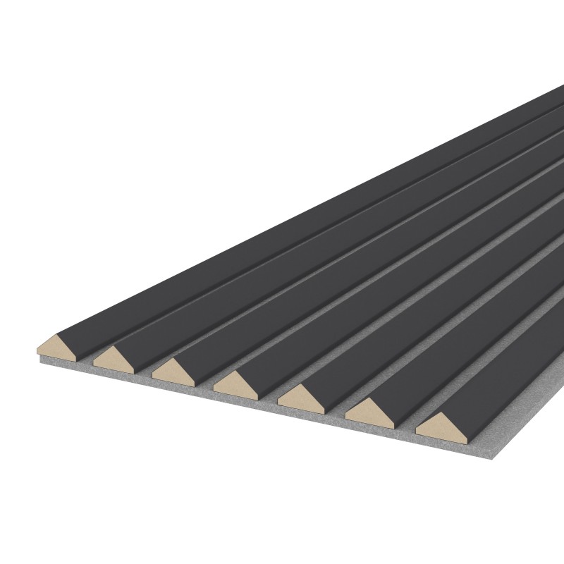 Akustikpaneel K2 - Filzfarbe Grau 2600x400mm - verschiedene Farben