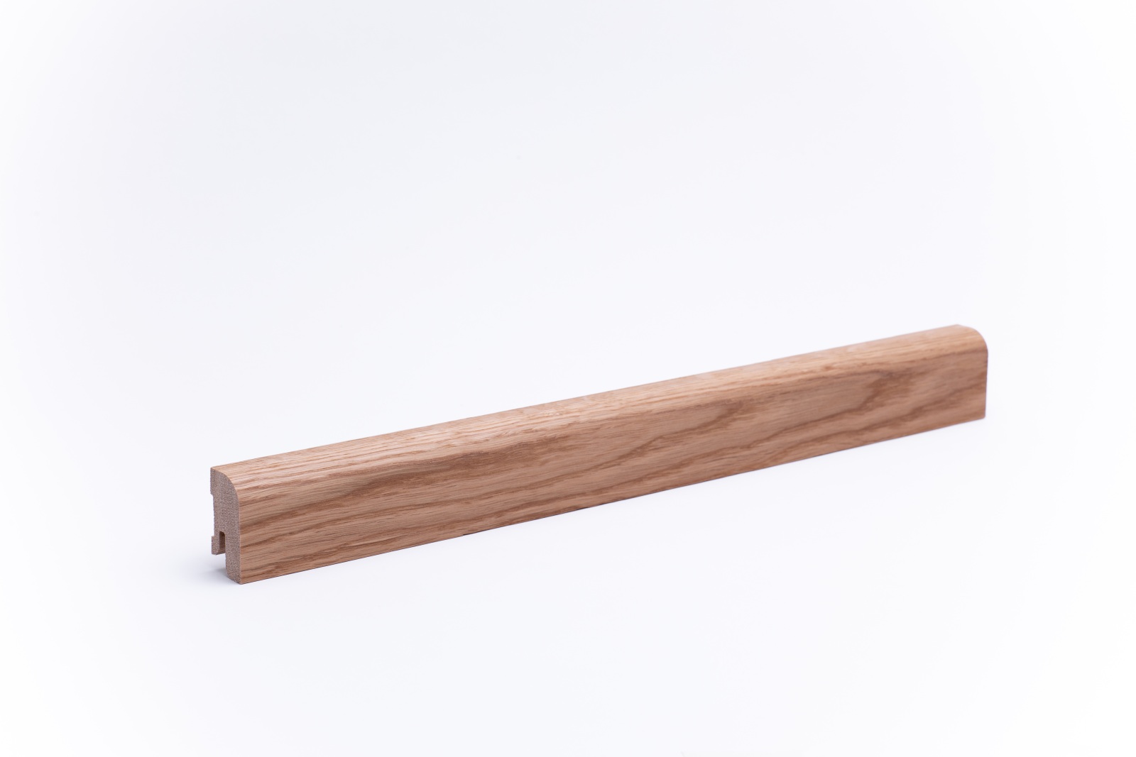 Massivholz-Sockelleiste 40mm abgerundet - Eiche geölt