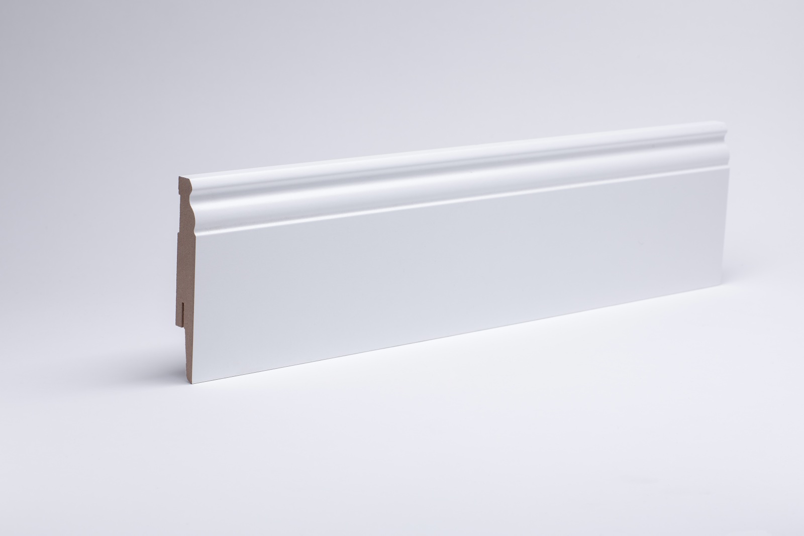 Sockelleiste Berliner Profil 100 mm MDF - Weiß lackierfähig