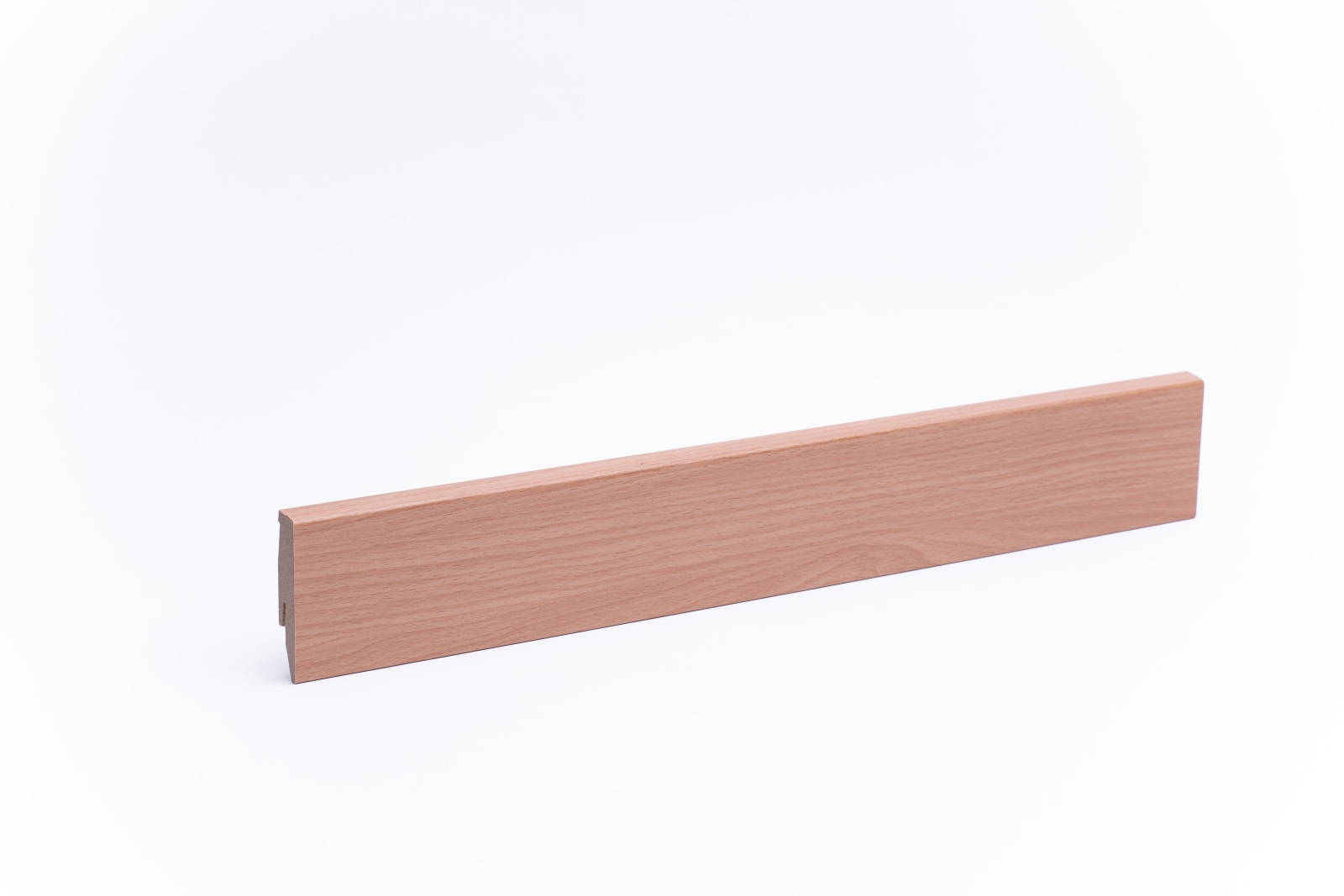 Sockelleiste mit Holzoptik 60 mm Buche gebeizt