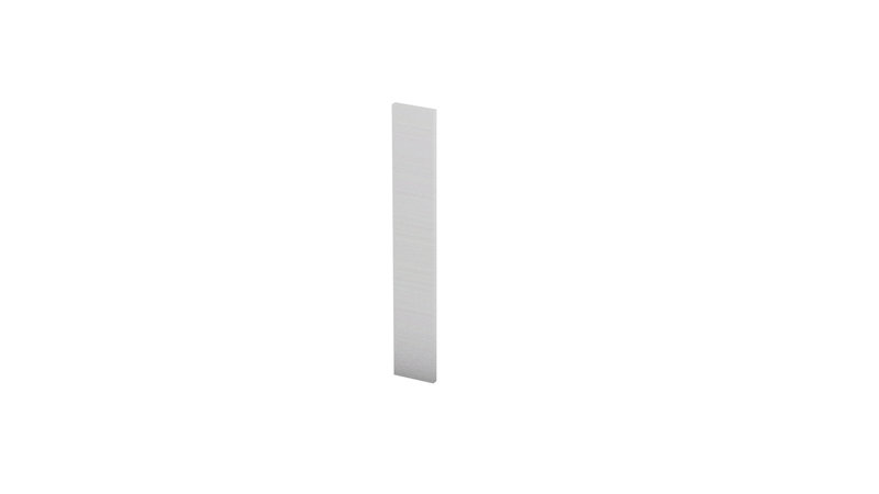 Prinz Endstück für Aluminium-Sockelleiste 13 x 80 mm - Nr. 355 - Silber