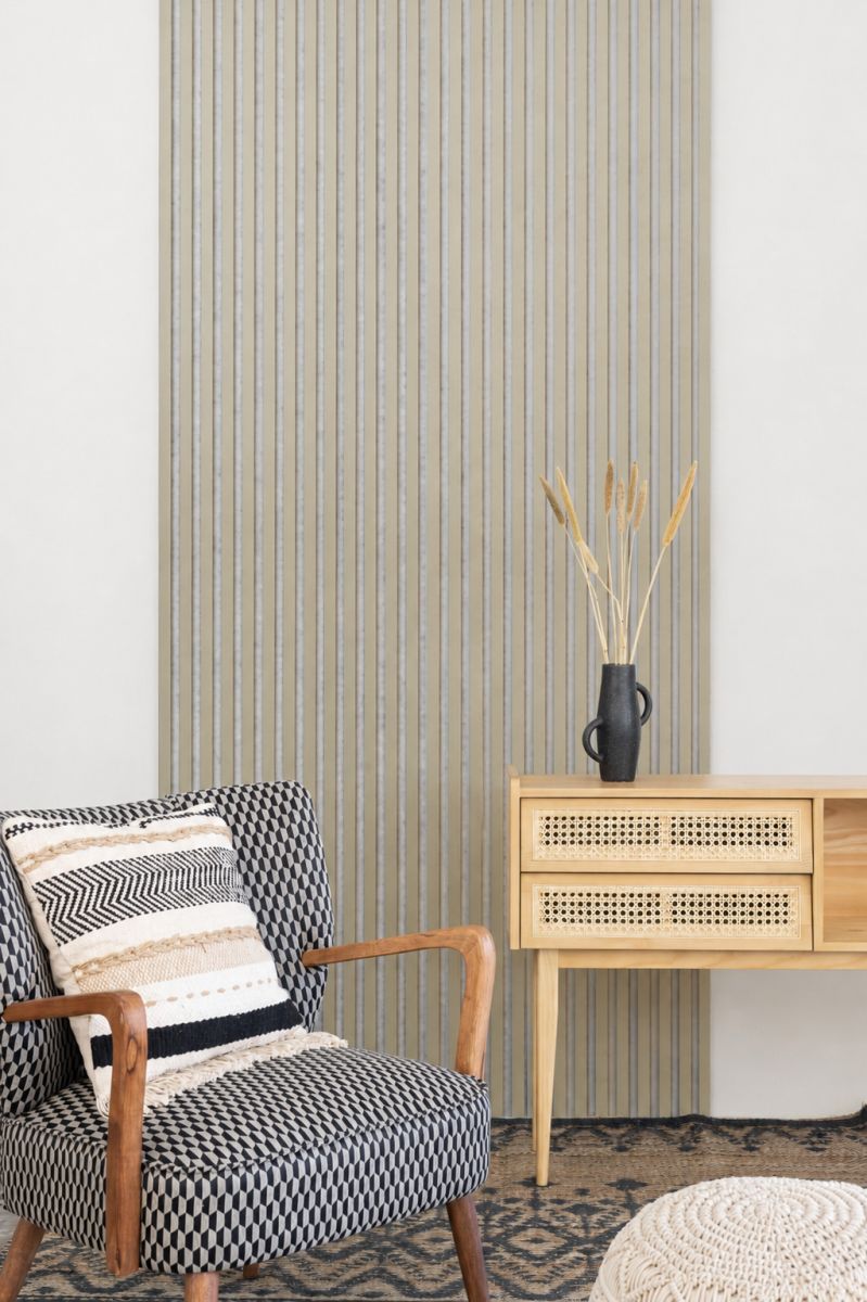 Acoustic+ Akustikpaneel Olive 2400 x 600 mm - Akustikfilz Grau