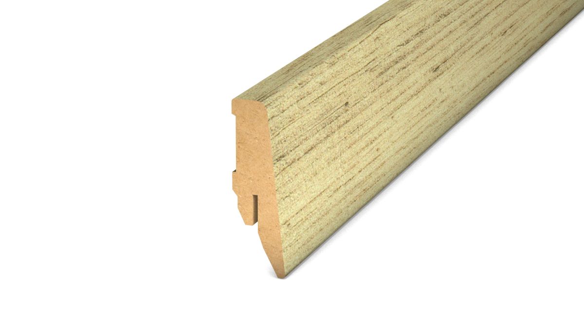 Prinz MDF-Sockelleiste 18 x 58 mm - Nr. 809 - Schneekiefer - 250 cm