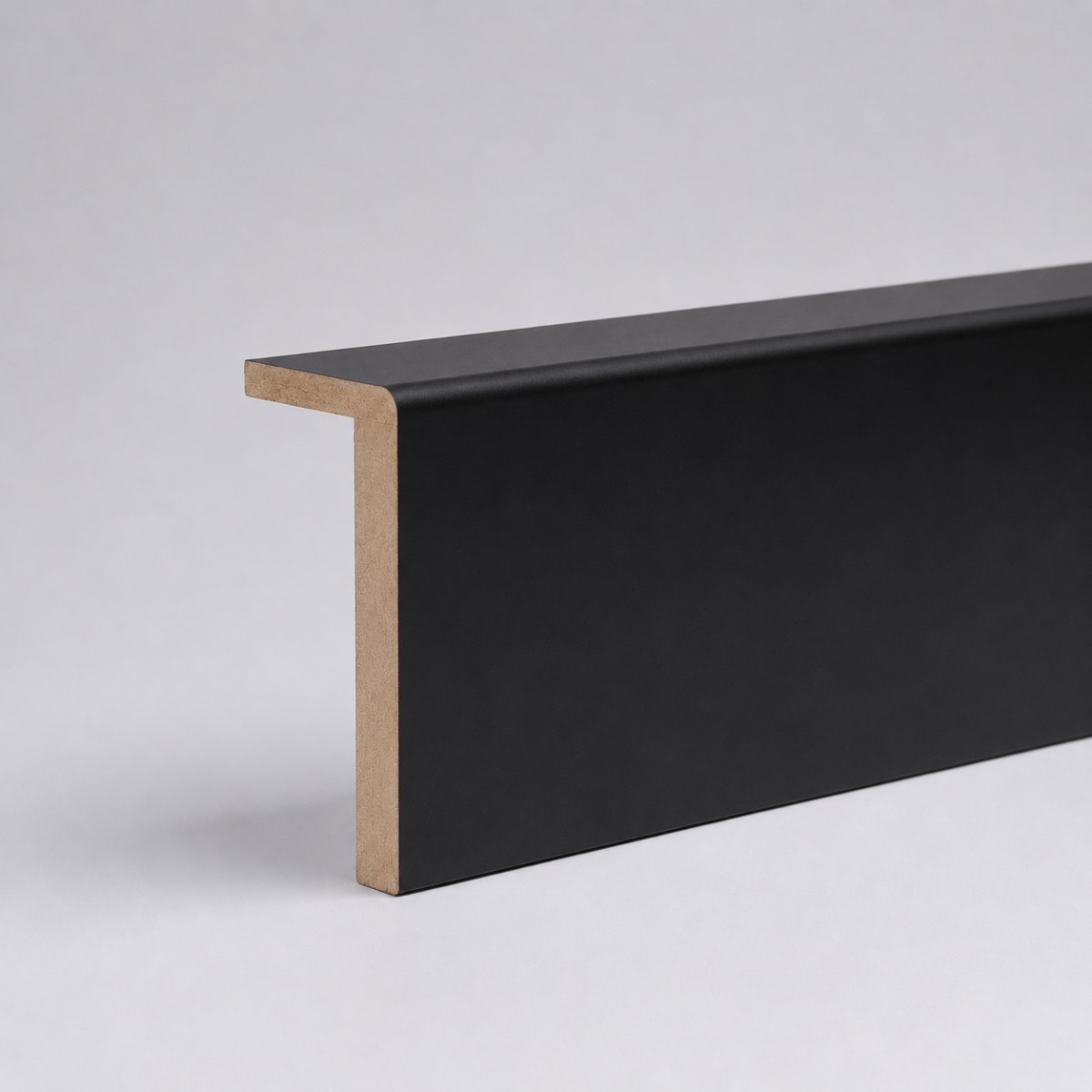 Heizungsrohrverkleidung- / Rohrabdeckleiste 120 mm, Schwarz