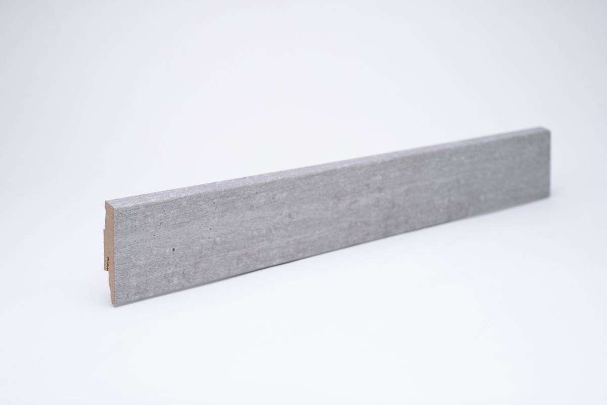 Dekor-Sockelleiste 60 mm Betongrau
