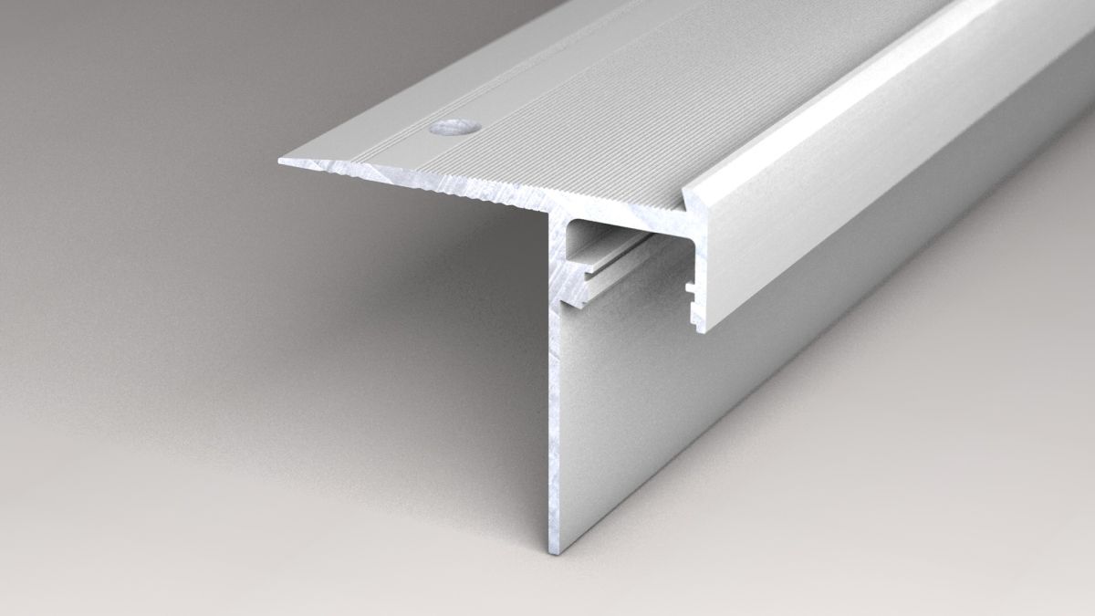 Prinz LED-Treppenkantenprofil 59 x 51,2 mm - Nr. 219 - Silber - 500 cm