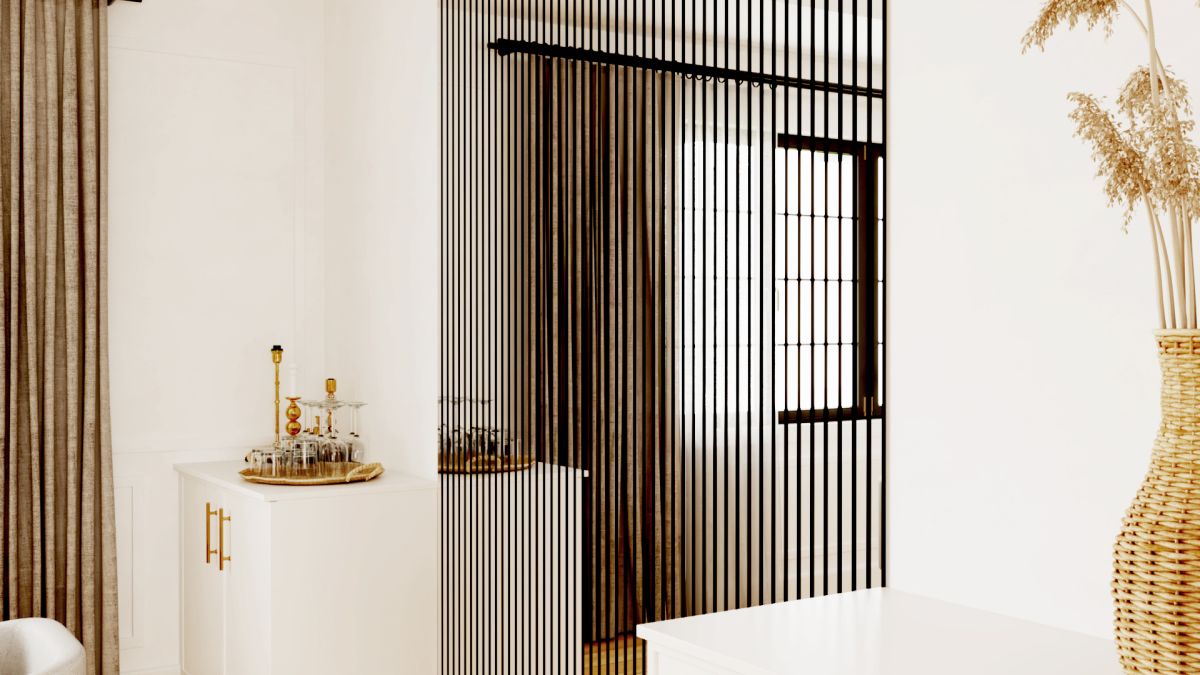Akustikpaneel - 2600 x 600 mm Spiegel Effekt - Akustikfilz Schwarz - Wandverkleidung
