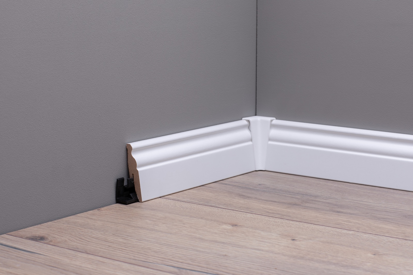 Sockelleiste Berliner Profil 60 mm MDF - Weiß