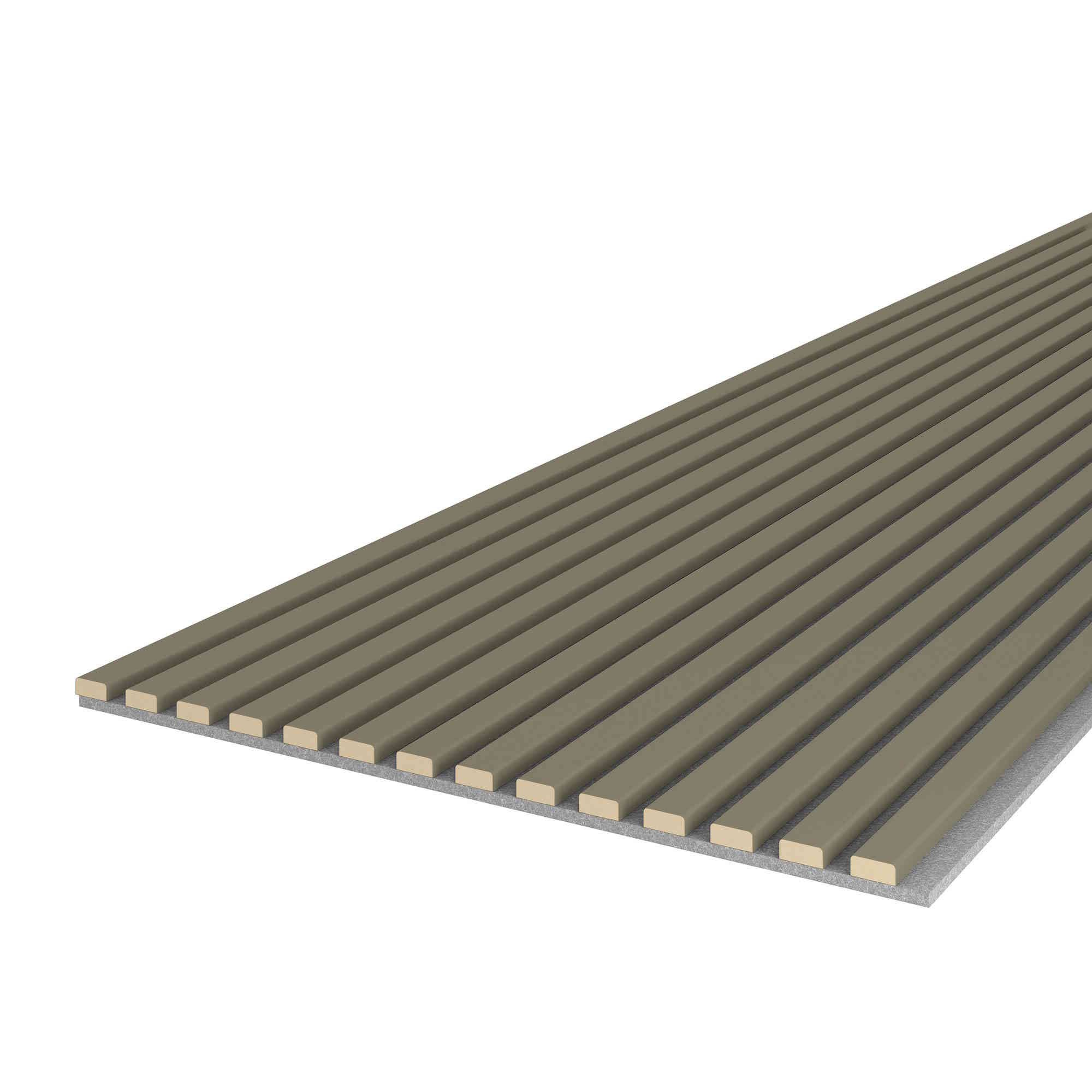 Acoustic+ Akustikpaneel Olive 2400 x 600 mm - Akustikfilz Grau